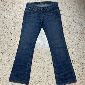 Bebe Logo Jeans Size 27 Made in U.S.A
Inseam 29 Stretch Blue Denim Jeans